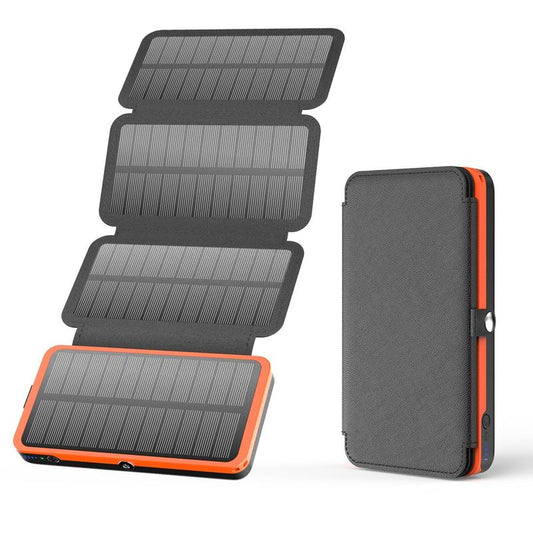 Solar Charger 27000Mah Power Bank 22.5W Fast Charging Portable Phone Charger with 4 Solar Panels USB C PD External Battery Pack with 3 USB Outputs for Cellphone Tablet