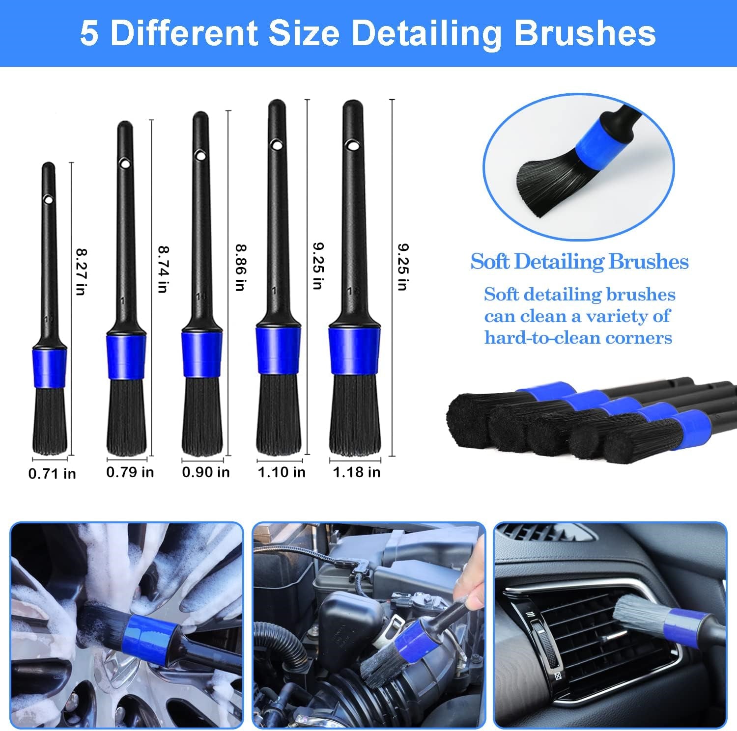 26Pcs Car Detailing Brush Set, Car Detailing Kit, Car Detailing Brushes, Car Car