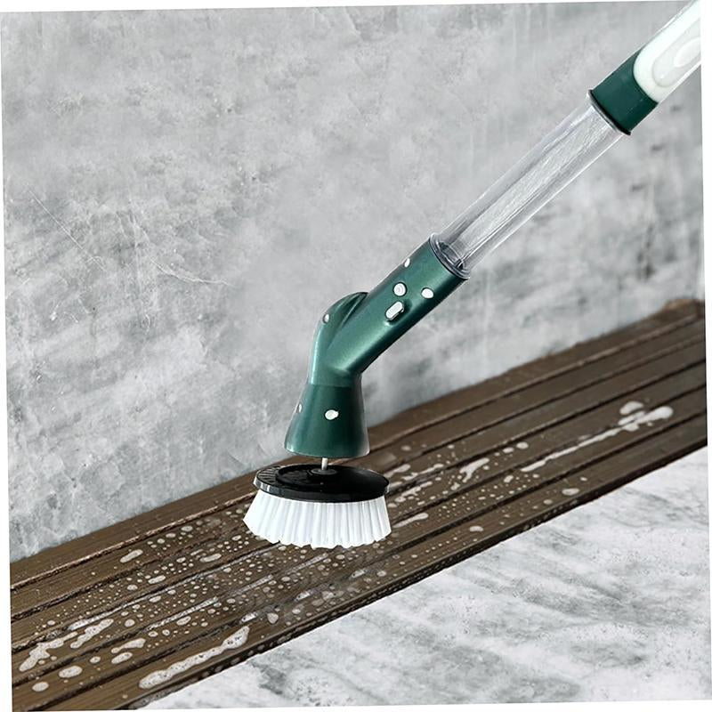 Electric Rotary Cleaning Brush with Replacement Heads, 1 Set Rechargeable Multifunctional Handheld Cleaning Brush, Wireless Electric Spin Scrubber