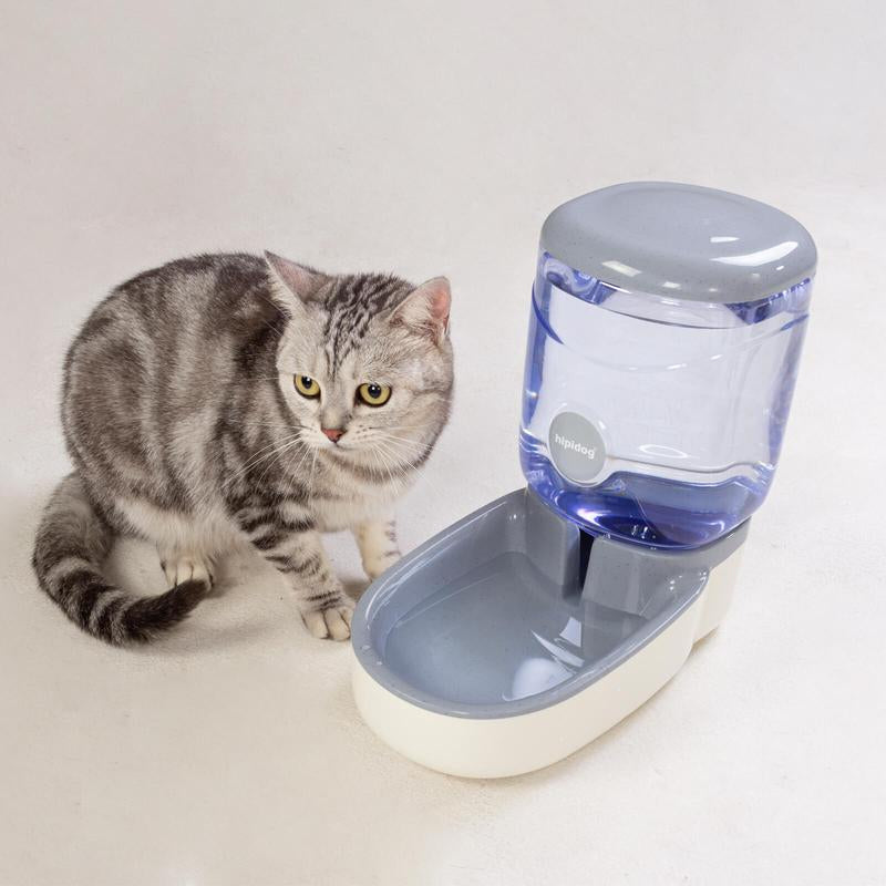 Automatic Dog Cat Water Dispenser, Gravity Waterer, Large Capacity Pet Water Feeder for Cats and Dogs(3.8L) Food Feeder